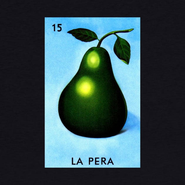 Loteria Mexicana Art - Mexican Lottery Gifts - Mexican Bingo La Pera by HispanicStore